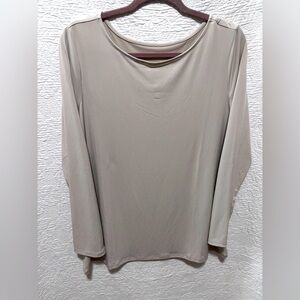 Susan Graver liquid knit long sleeve top NWOT